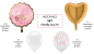 Preview: XL Folienballon rund - Oh Baby, pink - ø 55cm